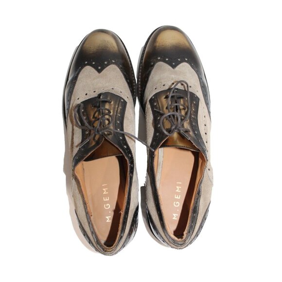 M. Gemi Brown Leather Oxford Dress Shoes Italy Men\'s Size 9 US 42 EU main image 10